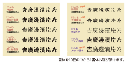 人名外字見本