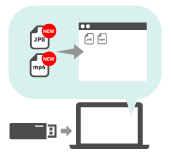パソコンでUSB内のコンテンツを差し替える