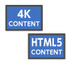 4K高画質コンテンツ対応HTML5コンテンツ対応